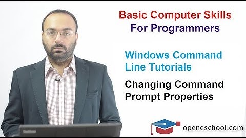 Windows Command Line Tutorials - Tutorial 4 - Editing Command Prompt Properties
