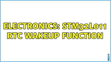 Electronics: STM32L011 RTC wakeup function