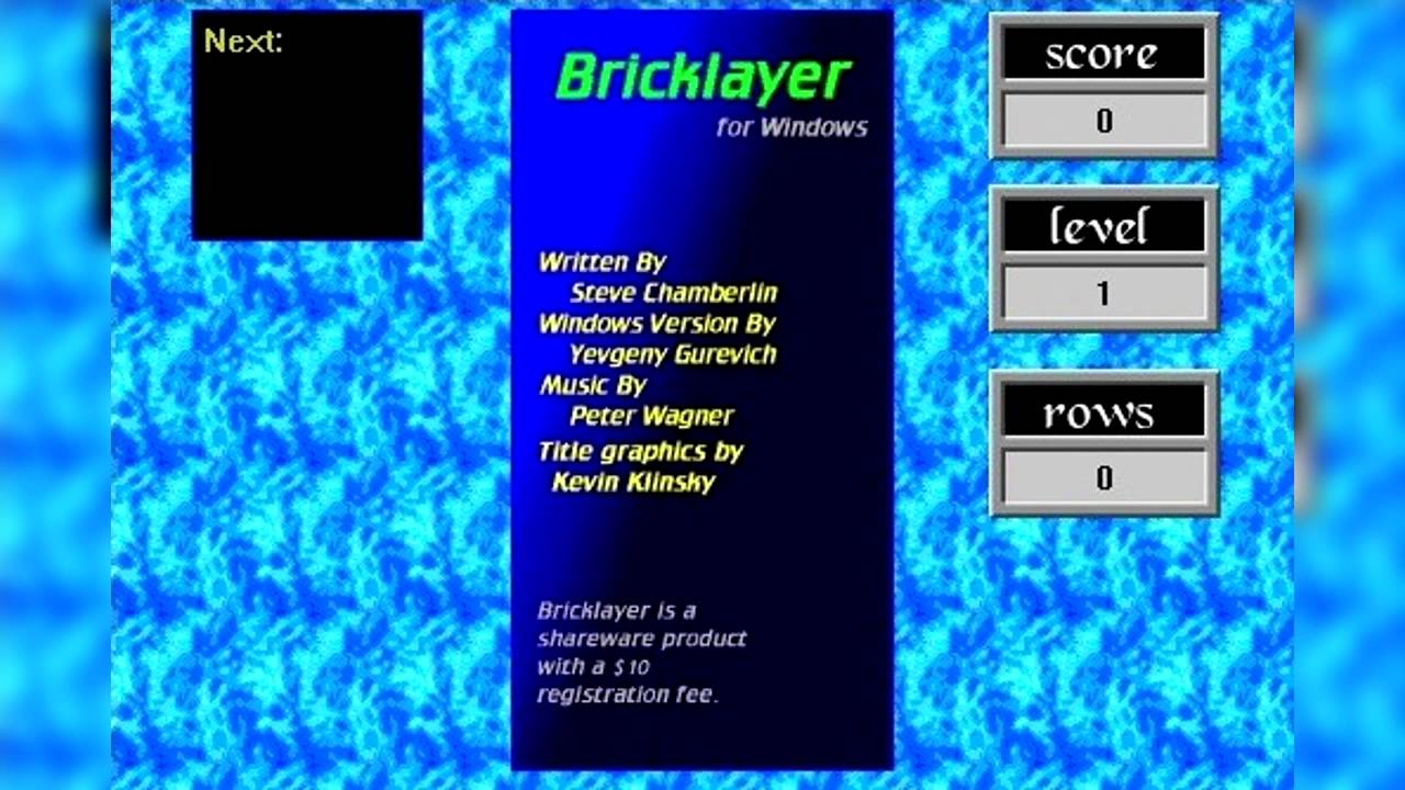 The Best of Retro VGM #779 - Bricklayer (PC) - T-Maxx (Main Theme ...