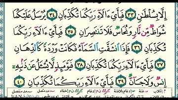 القارئ فهد واصل المطيري ( سورة الرحمن ) مرئية