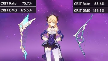 Fischl Weapon Comparison - Skyward Harp VS The Stringless / GENSHIN IMPACT