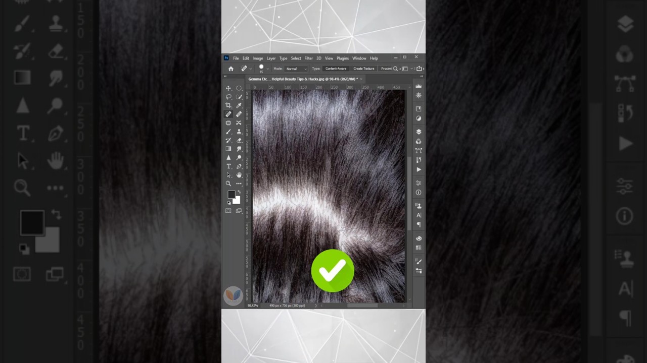 How to Remove Dandruff in Photoshop  