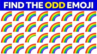 FIND THE ODD EMOJI OUT to Win this Quiz! | Odd One Out Puzzle | Find The Odd Emoji Quizzes