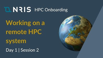 Working on a remote HPC system
