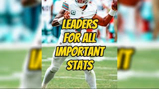 Who are the NFL stat leaders after Week 8?