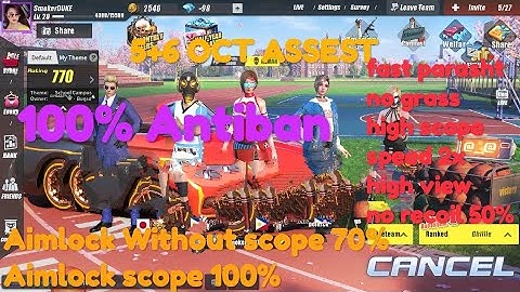 5+6 oct assest70% aim lock without scope 100% aim lock with scope and much more
