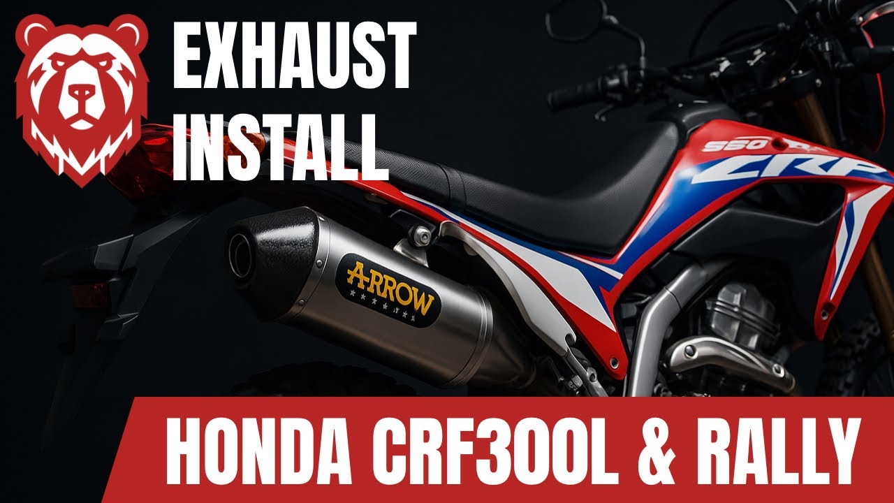 HONDA CRF300L FULL EXHAUST INSTALL
