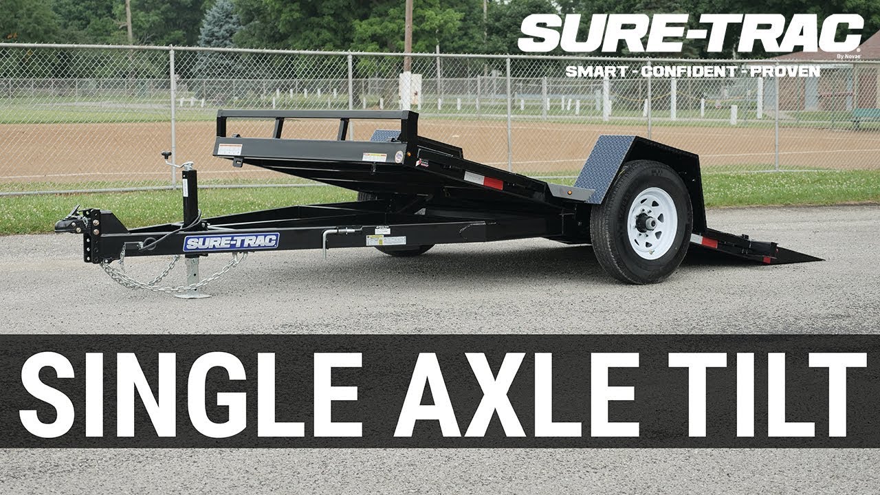 trailer el cuento de las comadrejas Sure-Trac Single Axle Tilt Features