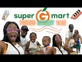 International grocery store super g mart blue crab  family dayblack familygrocery shopping