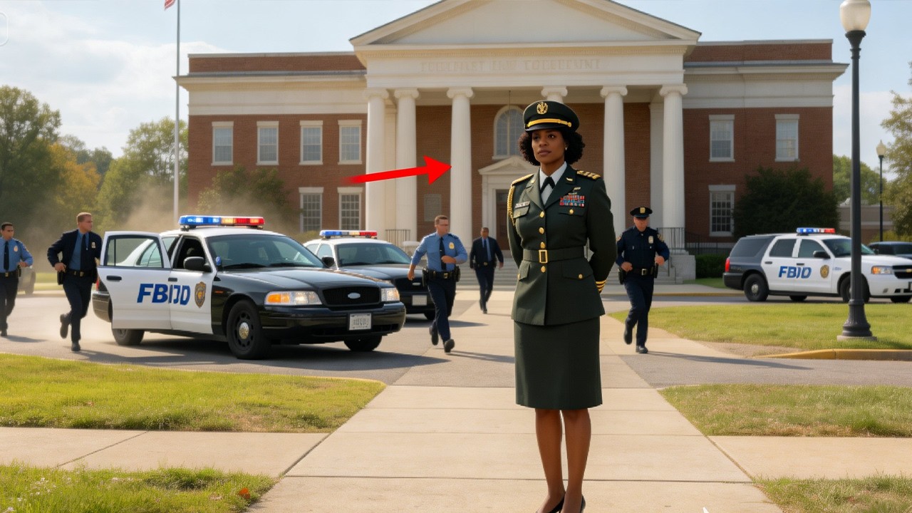 Police Handcuff Woman General for “Talking Back” – FBI Convoy Arrives at Her Door!