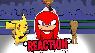 Knuckles reacts to: "pikachu vs groot ...
