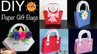 DIY Paper Gift Bags I Easy DIY Paper Crafts l Beautiful Paper Gift Ideas