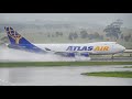 EPIC WET WEATHER TAKEOFFS &amp; LANDINGS | Melbourne Tullamarine Airport Plane Spotting [MEL/YMML]