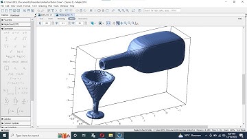 3D Graph Equations of Glass and Bottle run on Maple Software #mathisfun #mathematics #3dgraph