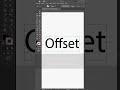 How to Create Offset Path Text in Illustrator – Illustrator Tutorial #shorts