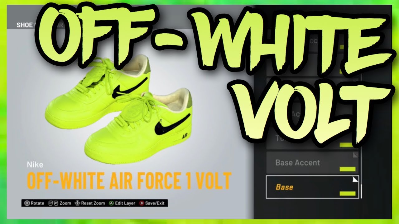 off white air force 1 nba 2k20