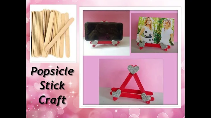DIY Photo Frame/Mobile Stand using ice cream sticks/Popsicle sticks