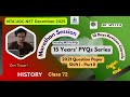 15 Years PYQs Series I CLASS:72 I 2021 Shift I, Part II I UGC NET I History PYQ Analysis