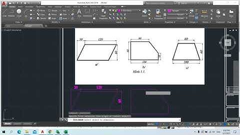 Autocad 2018: Bài Thực hành số 1 - Lệnh Line