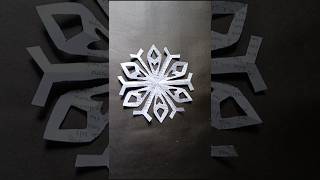 how to make easy snowflake paper craft ❄️✨ #diy #craft