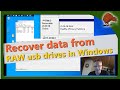 Recover data from usb stick  raw format