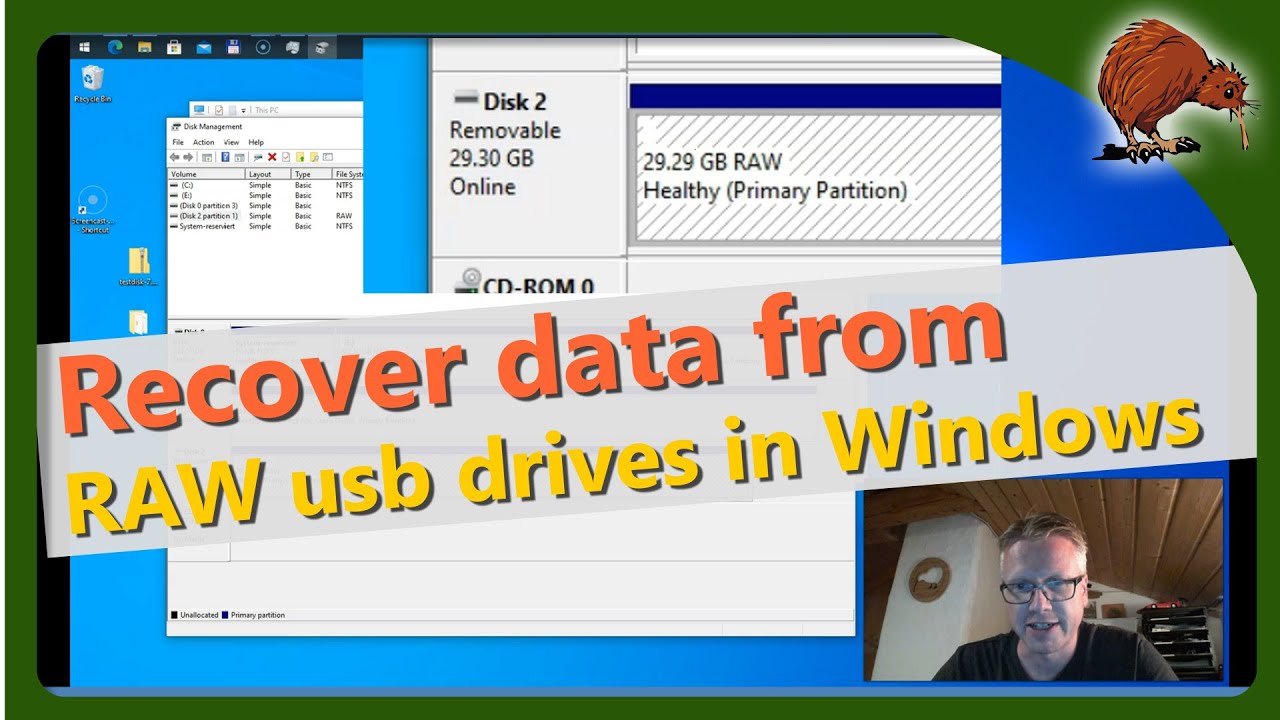 te molester span Recover data from USB stick - RAW format - YouTube