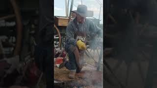 Caveman Steak Right on the Coals!