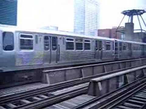 CTA L train at 14th St. Chicago, IL