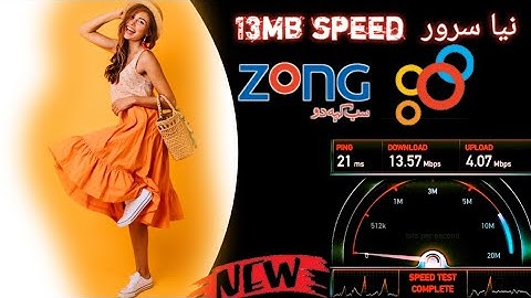 NEW SERVER 20MB SPEED ZONG FREE INTERNET 150GBS FREE EXPERIENCESPEED