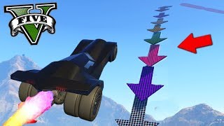 GTA V Online: A MEGA RAMPA MOD com BATMÓVEL!!! (SETA GIGANTE)