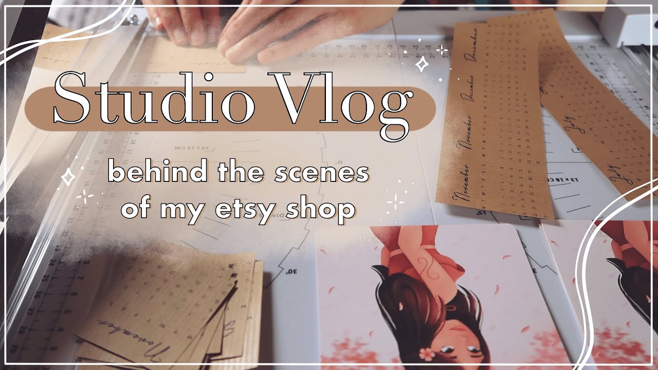 Making stickers & art prints for my etsy shop! - Studio Vlog #2 - YouTube