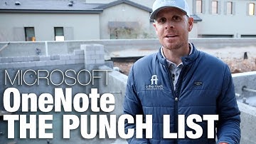 OneNote / How AFT Manages The Punch List For A Custom Home / Brad Leavitt / AFT Construction