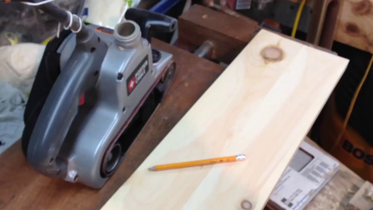 Hand planing hack. planing with belt 