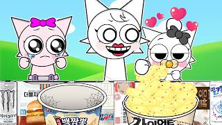 Mean Wenda Mom Always Loved The Twin Sister More Angel Sprunki - Convenience Store Mukbang