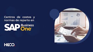 Centros de costos y normas de reparto en SAP Business One