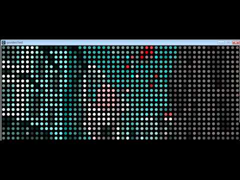 LED Matrix Display Simulator by Processing