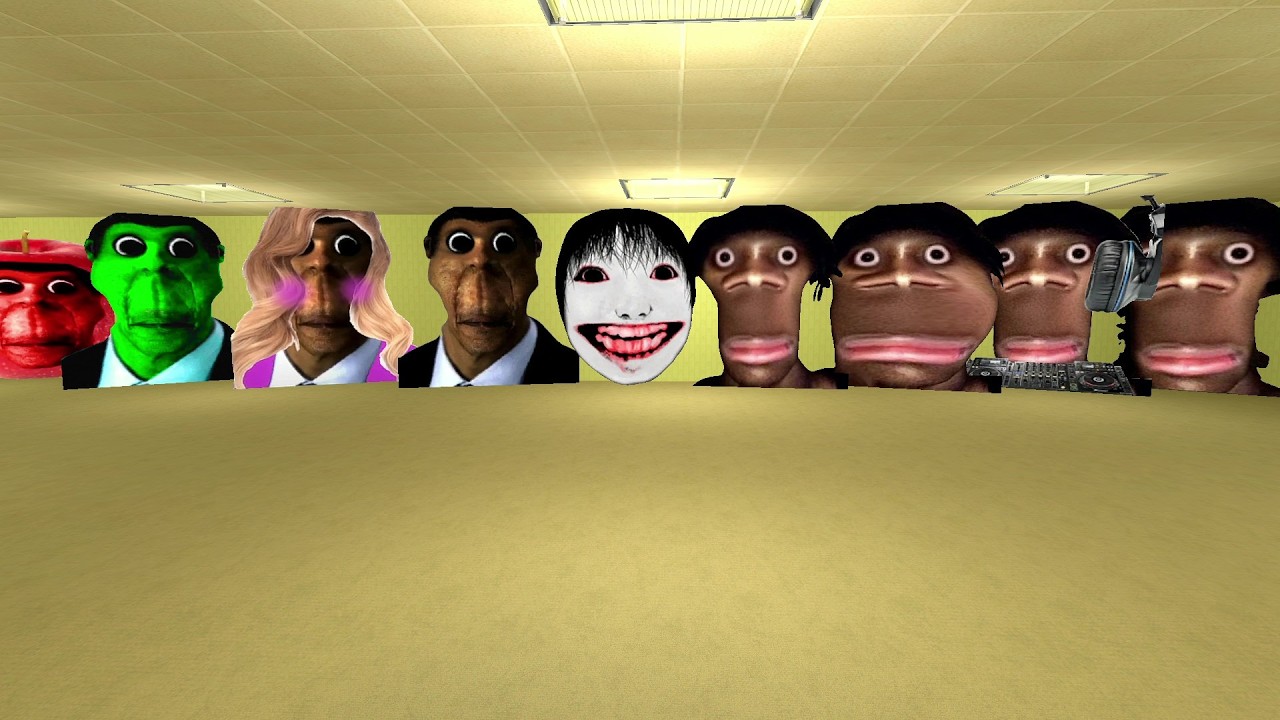 неограниченное количество Nextbots в подсобных помещениях Garry's Mod SNPC #SNPC