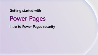 Intro to Power Pages Security | Getting Started with Power Shorts