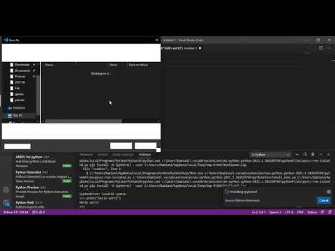 Set up Visual Studio Code to use Python
