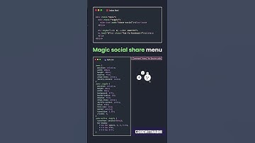 Social media share menu button for websites  #trending #frontendcourse #webdevelopment #shorts #js ￼