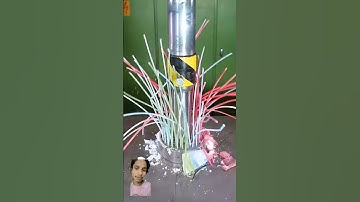 Crushing Candles and Crayons With Hydraulic Press 😱 #hydraulicpress#crushing #satisfying #viral