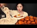 SUB)꾸덕꾸덕 매콤크림파스타에 굽네 고추바사삭 먹방! 김치볶음밥까지 리얼사운드 Cream Pasta Kimchi-bokkeumbap Chicken Mukbang ASMR