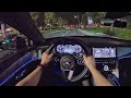 2023 Bentley Flying Spur Speed POV Night Drive (3D Audio)(ASMR)