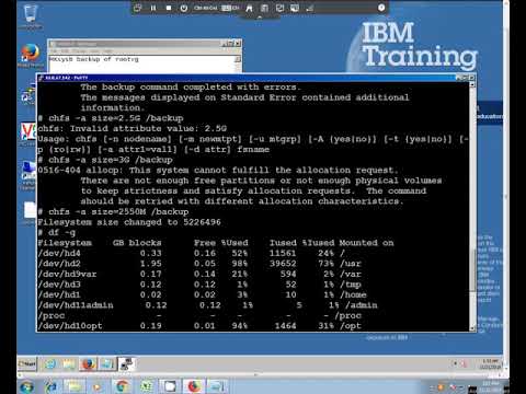 Mksysb backup of rootvg IBM AIX