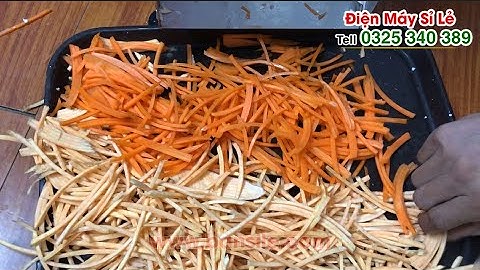 Máy thái sợi - cắt sợi - xắt sợi - bào sợi củ khoai lang, khoai môn, cà rốt, khoai tây...