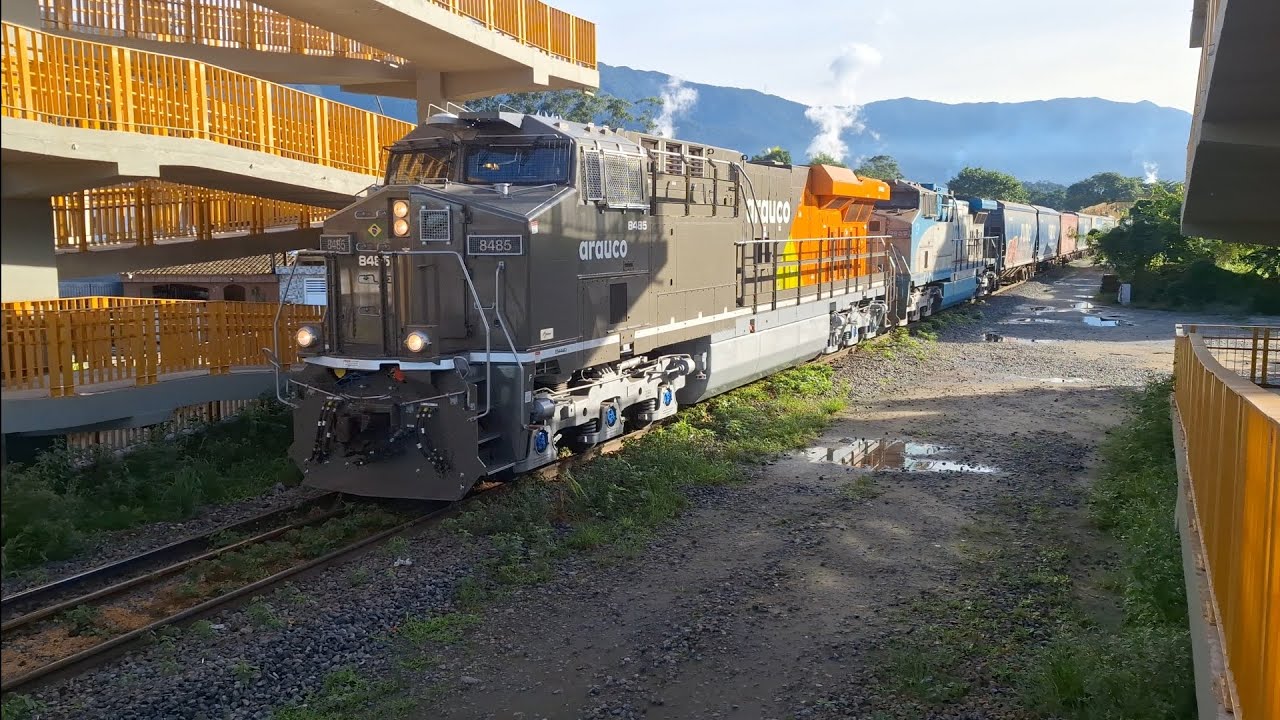 Primeira viagem da es44aci arauco 8485 + Ac r 9827, passando por