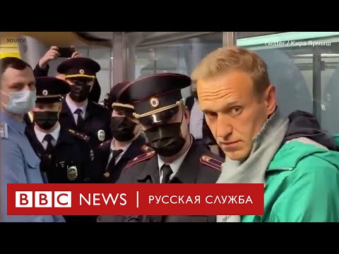 Задержание Навального в аэропорту Шереметьево. Видео