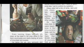 Reading project Chocolate Taster the sweetest job ever