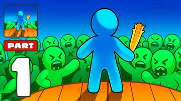 Zombie Raft Gameplay Walkthrough Deel 1 - Tutorial Overleven van Zombies (Android, iOS)