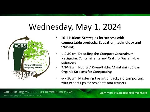 Strategies for Success with Compostable Products: Education, Technology and Training